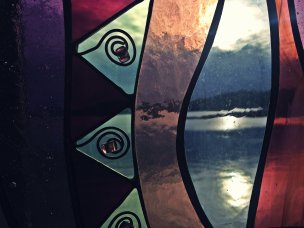 Stained Glass Orcas